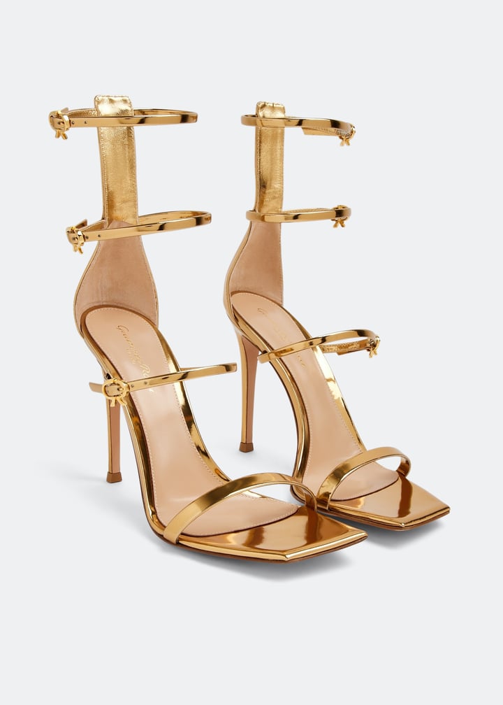 【送料&関税込】Gianvito Rossi Ribbon Uptown Heeled Sandals Gianvito Rossi Ribbon Uptown sandals for Women - Black in