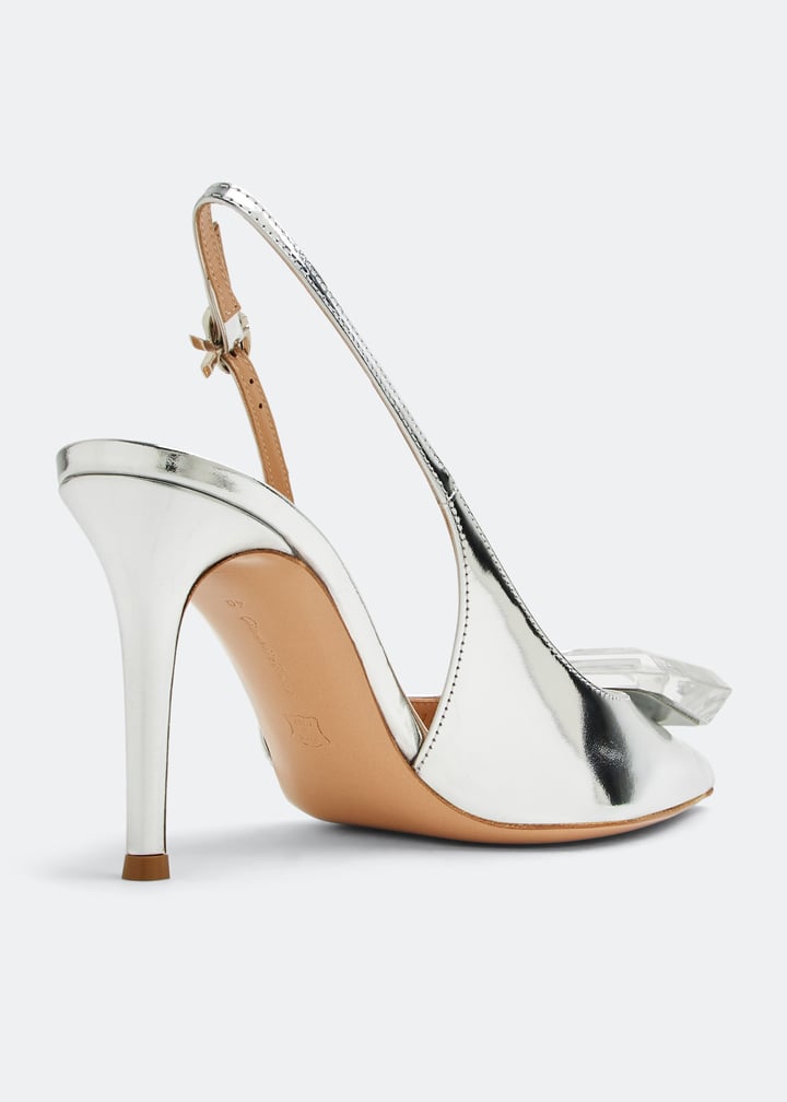 Gianvito Rossi Jaipur slingback pumps for Women Silver in UAE