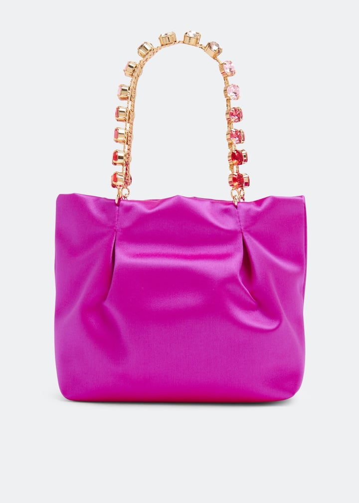 MINI GROTTO CANE TOTE, NATURAL X AURA PINK