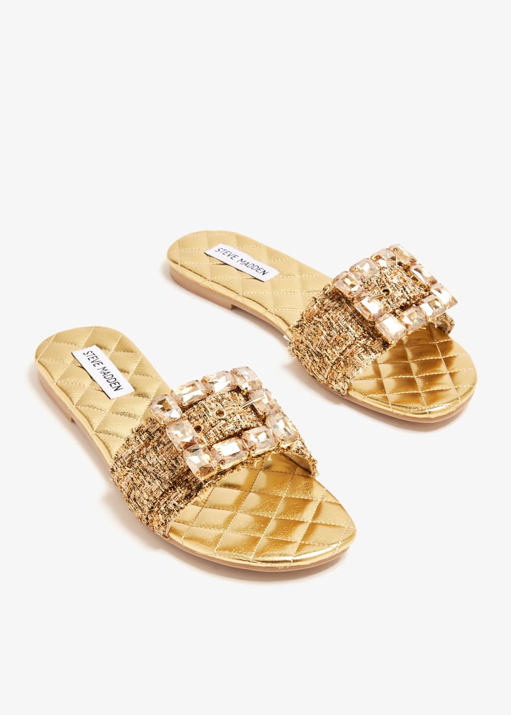 Steve Madden Getaway sandals for Women - Gold in UAE | Level