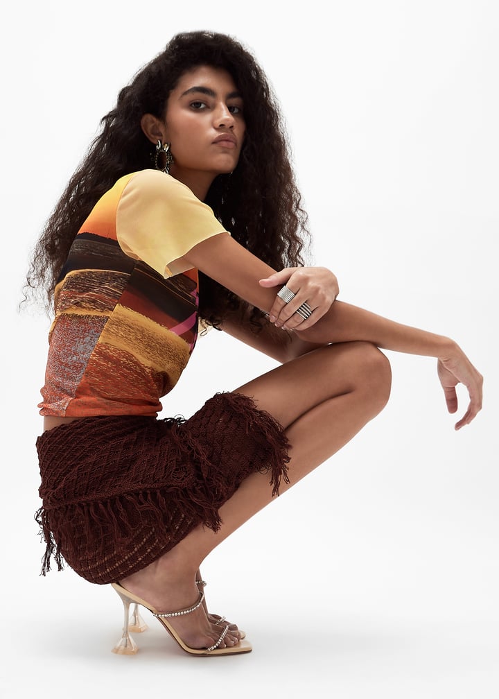 Amina Muaddi Gilda slippers for Women - Beige in UAE | Level