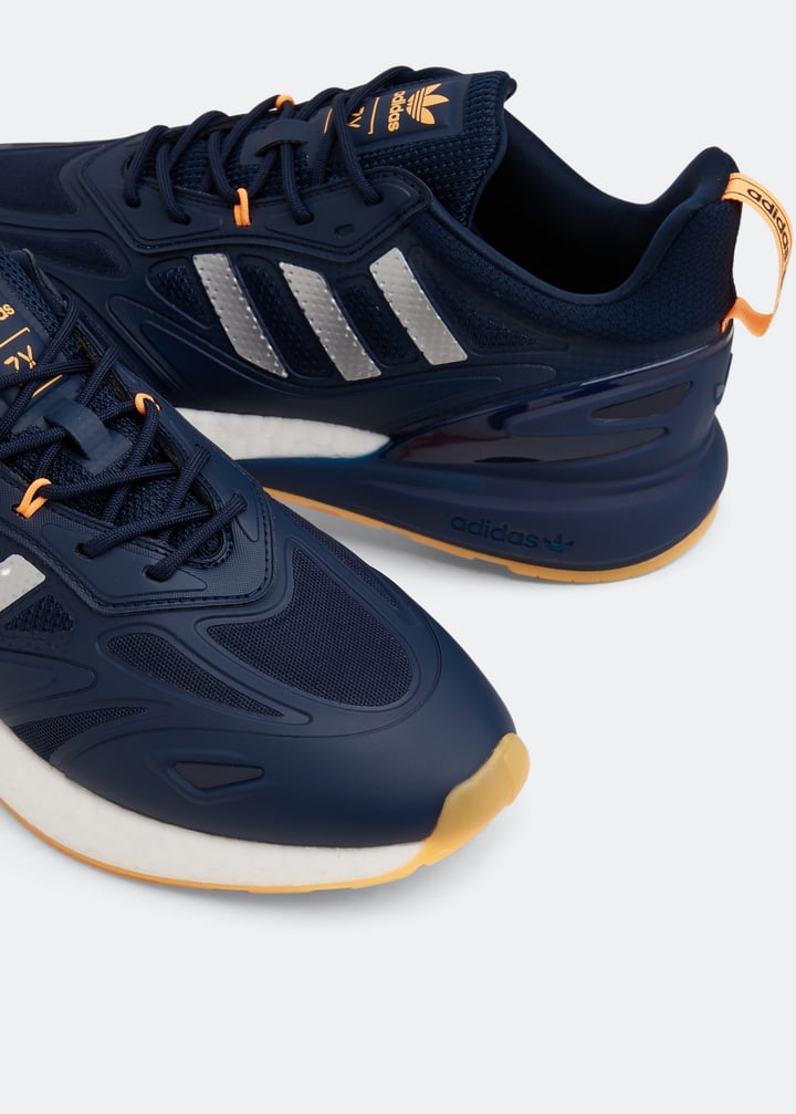 かず adidas ZX 2K Boost 2.0男士运动鞋- 阿联酋蓝色| Level Shoes