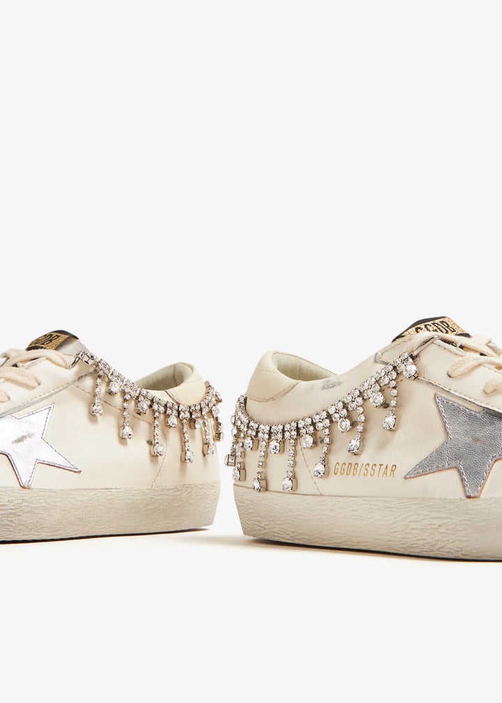 スニーカー Golden  Golden  Sneakers (GWF00101 F00269281571) Women's Super-Star with zebra print pony skin star