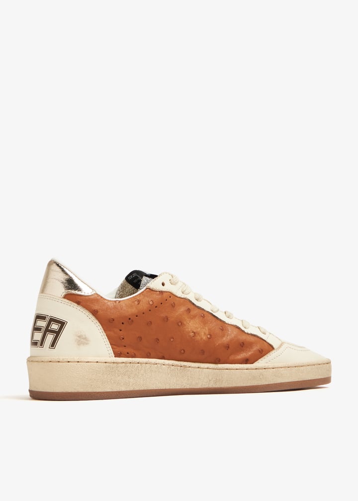 スニーカー Golden  Deluxe Brand Ball Star Women's Ball Star with leopard print pony skin star and