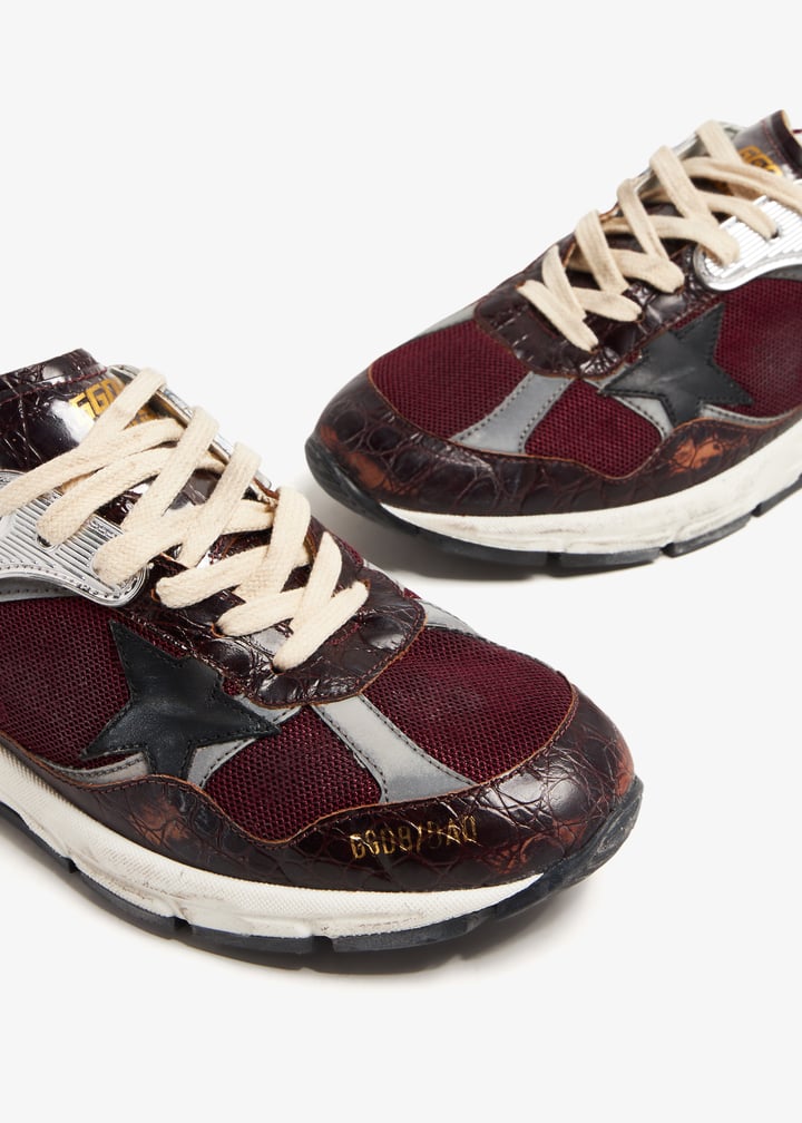 Golden Goose Running Dad sneakers for Women - Burgundy in