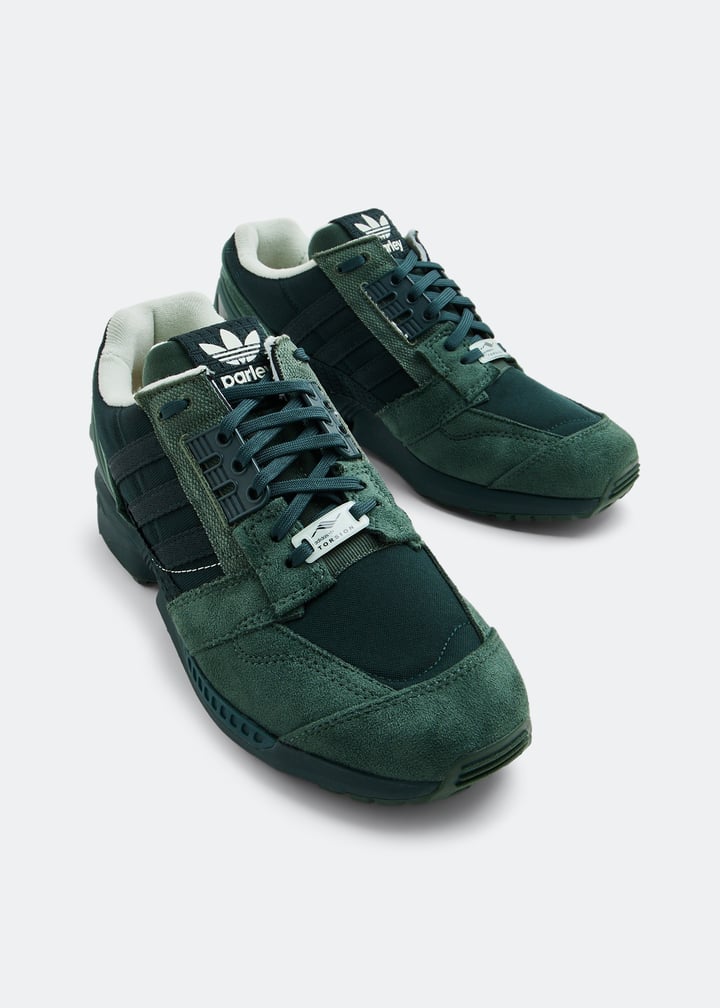 ダークグリーン スエード メッシュ スニーカー adidas ZX 8000 Parley sneakers for Men - Green in UAE
