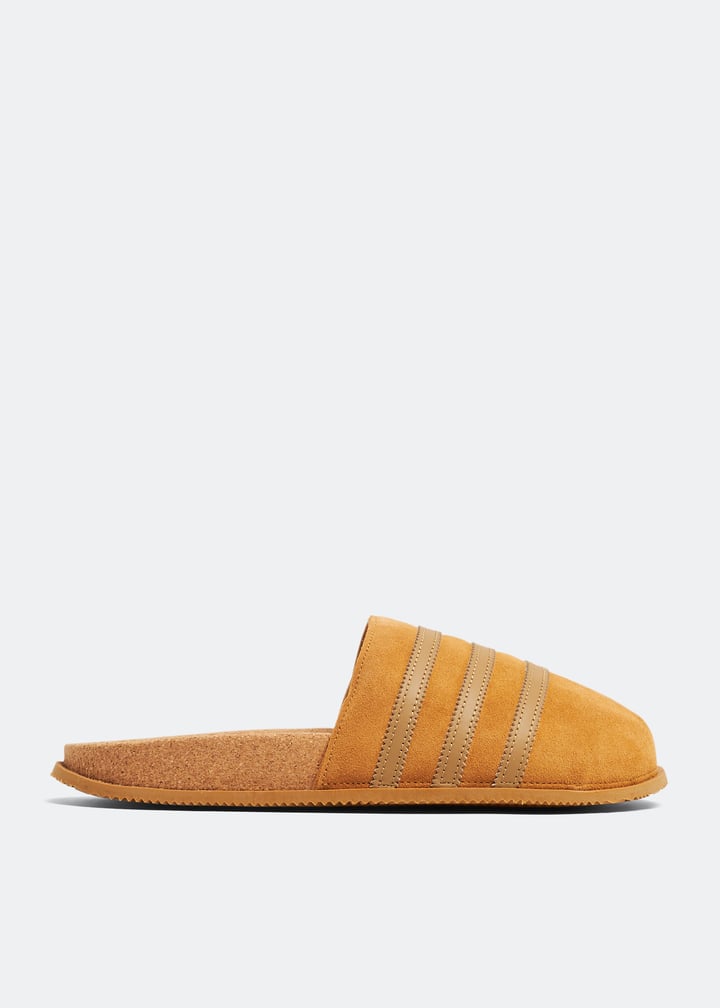 【Adidas】ADIMULE LEA SLIDES Adidas Adimule Lea Tan Slides Men's 5 | eBay