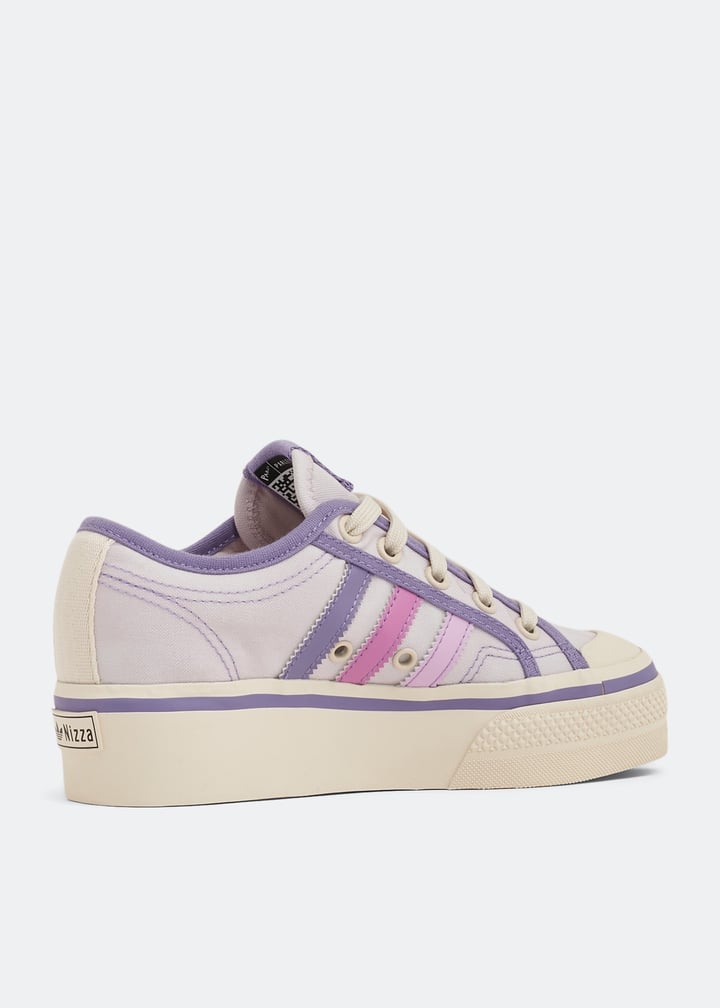 adidas gazelle silver green womens Adidas Nizza Platform Mid Women's Shoes  Puffer Reds