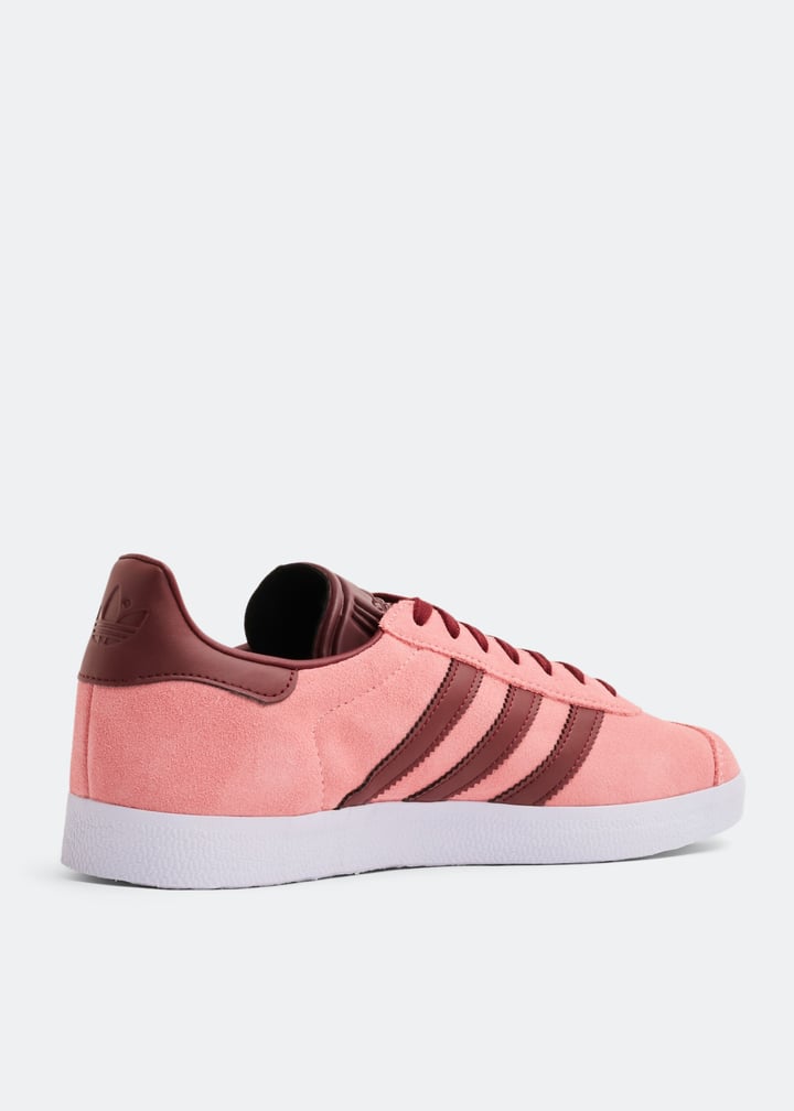 adidas gazelle silver green womens adidas Gazelle 85 (Pink Fusion/Cloud White/Gold Metallic)