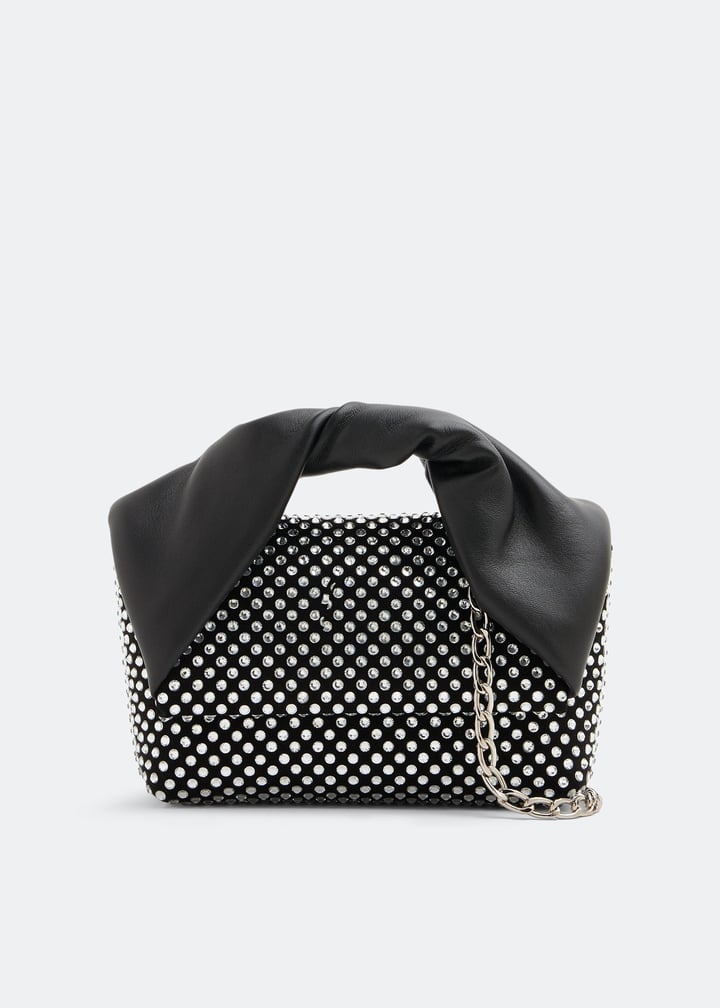 JW Anderson Crystal Midi Twister bag for Women - Black in