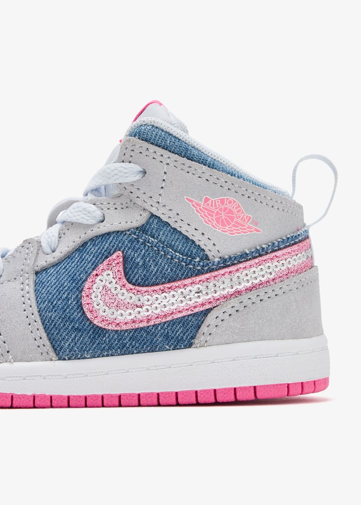Nike Air Jordan 1 Mid SE sneakers for Girl - Pink in USA