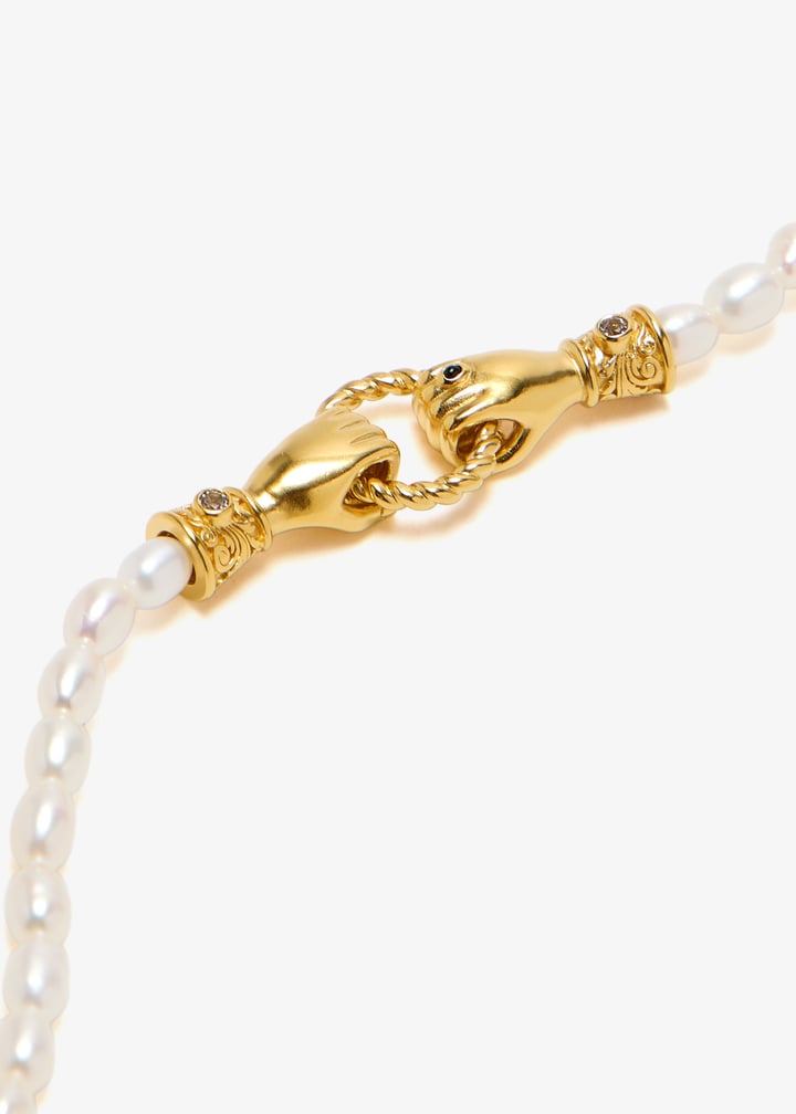 Missoma x Harris Reed In Good Hands pearl bracelet for Women