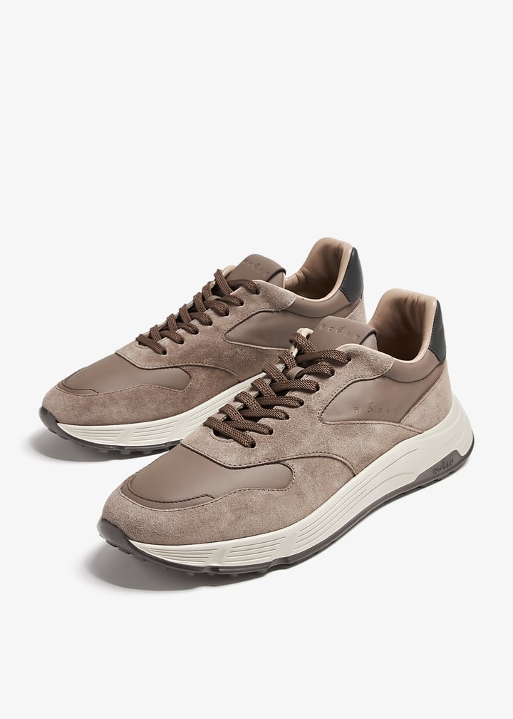 スニーカー HOGAN HOGAN HYPERLIGHT SNEAKERS IN SUEDE Sneakers Hogan Hyperlight BLUE for Man HXM5630ER90R5Q9914L