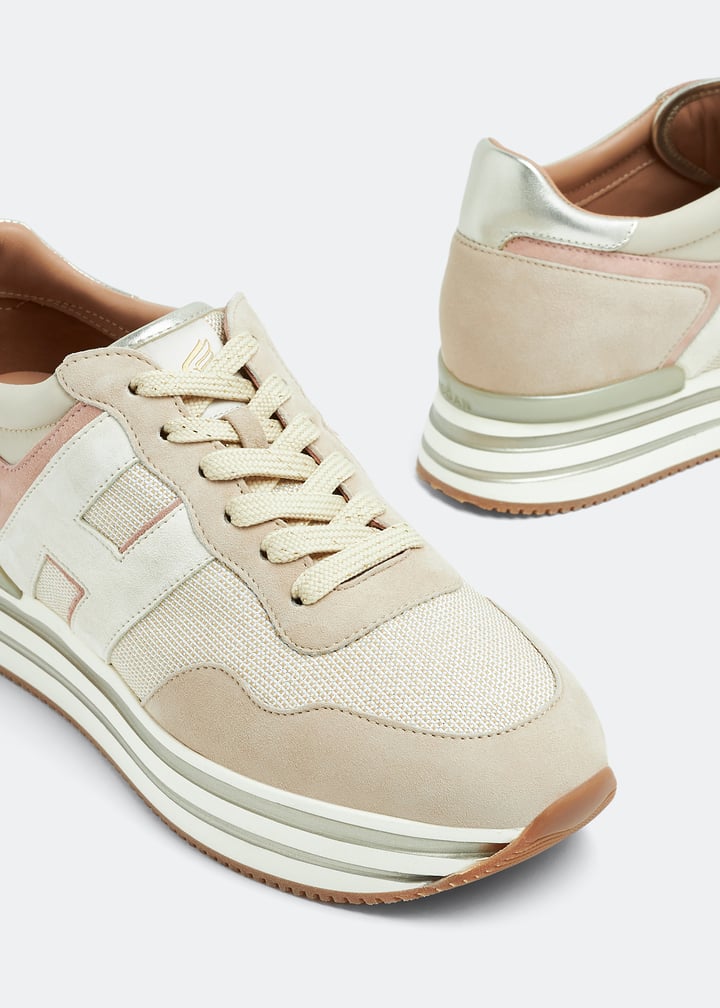 Hogan Midi H222 Hogan Sneaker Gold Hogan H222 Sneakers Hogan Donna