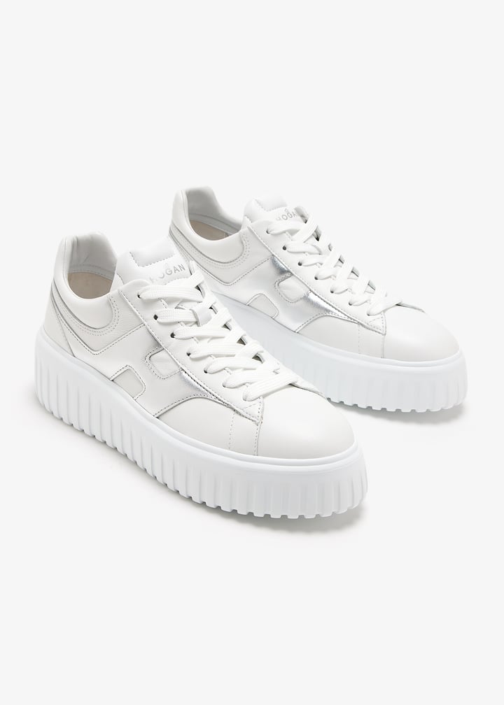 スニーカー HOGAN SNEAKER (HXW6450FE91NCS 0351) Sneakers Hogan H-Stripes WHITE, SILVER for Woman