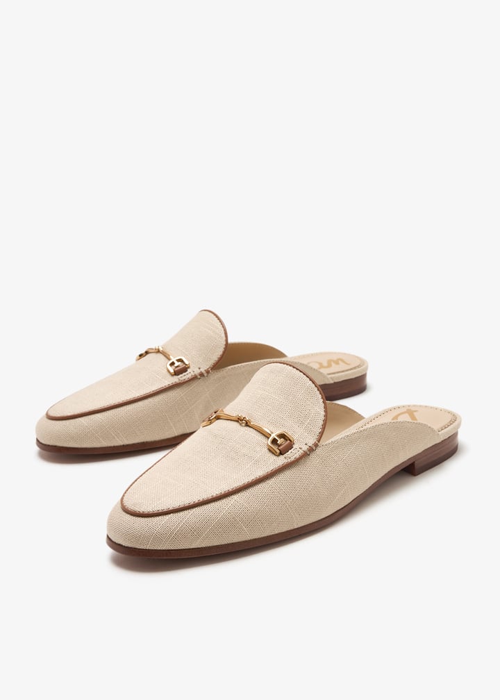 ‪ꪔ̤̮i‪ꪔ̤̮i　0527 Sam Edelman Linnie Bit slippers for Women - Beige in UAE