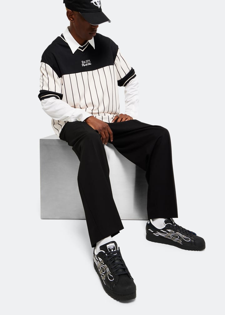 ★人気★ NSRC X ADIDAS ORIGINALS SUPERSTAR RIPPLE Adidas Superstar Ripple X NSRC Shoes 'Black' - ID2176