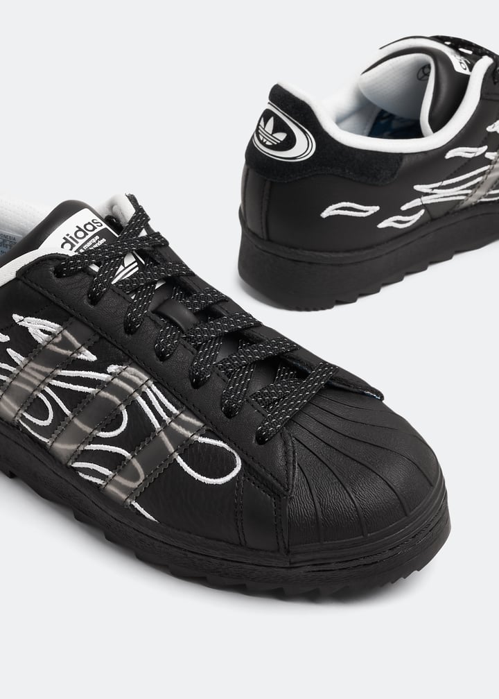 ★人気★ NSRC X ADIDAS ORIGINALS SUPERSTAR RIPPLE adidas Originals Superstar Ripple NSRC Shoes 'Core Black' ID2176