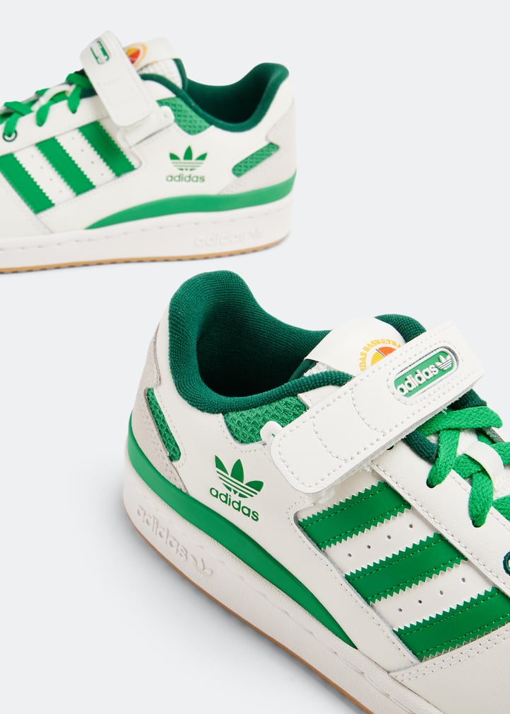 スニーカー adidas Forum Row White Green IE7175 Adidas Forum Low Shoes Original Sneakers Cloud White/Green