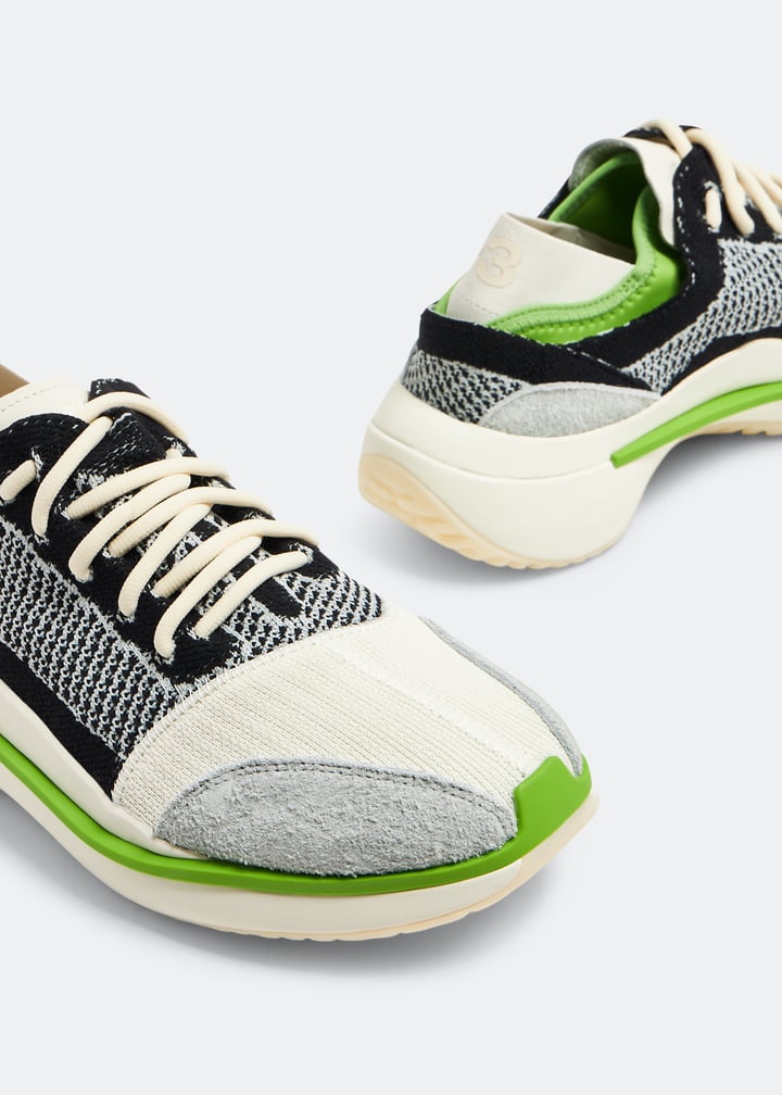 Waqtz8san　3点 adidas Y-3 Qisan Knit sneakers for Men - White in USA | Level Shoes