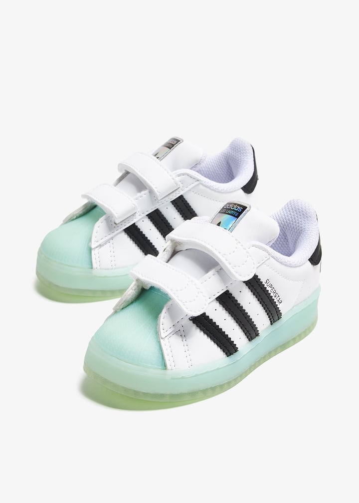 adidas Superstar LED lights sneakers for Baby - White in