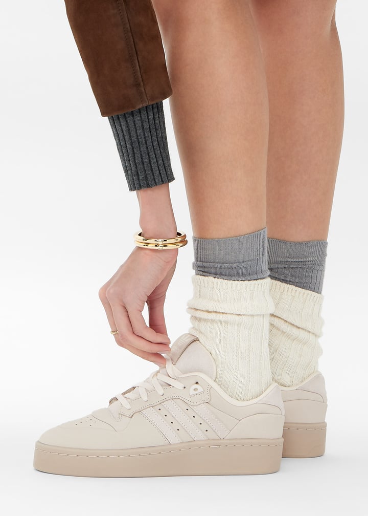 スニーカー adidas Rivalry Luxe Low Cream White IH0350 SHOES - Rivalry Low Lux Shoes - White | adidas Oman