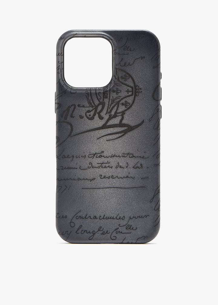 Berluti Scritto iPhone 16 Pro Max case for Men - Grey in KSA 