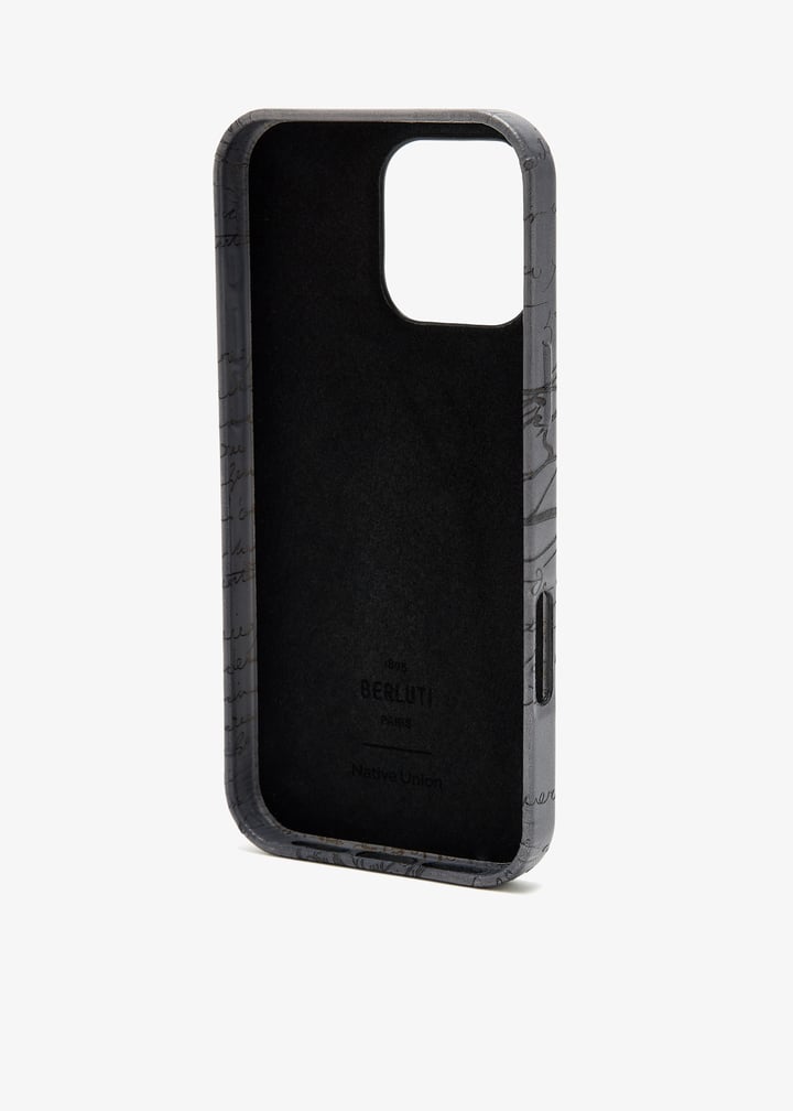 Berluti Scritto iPhone 16 Pro Max case for Men - Grey in KSA 