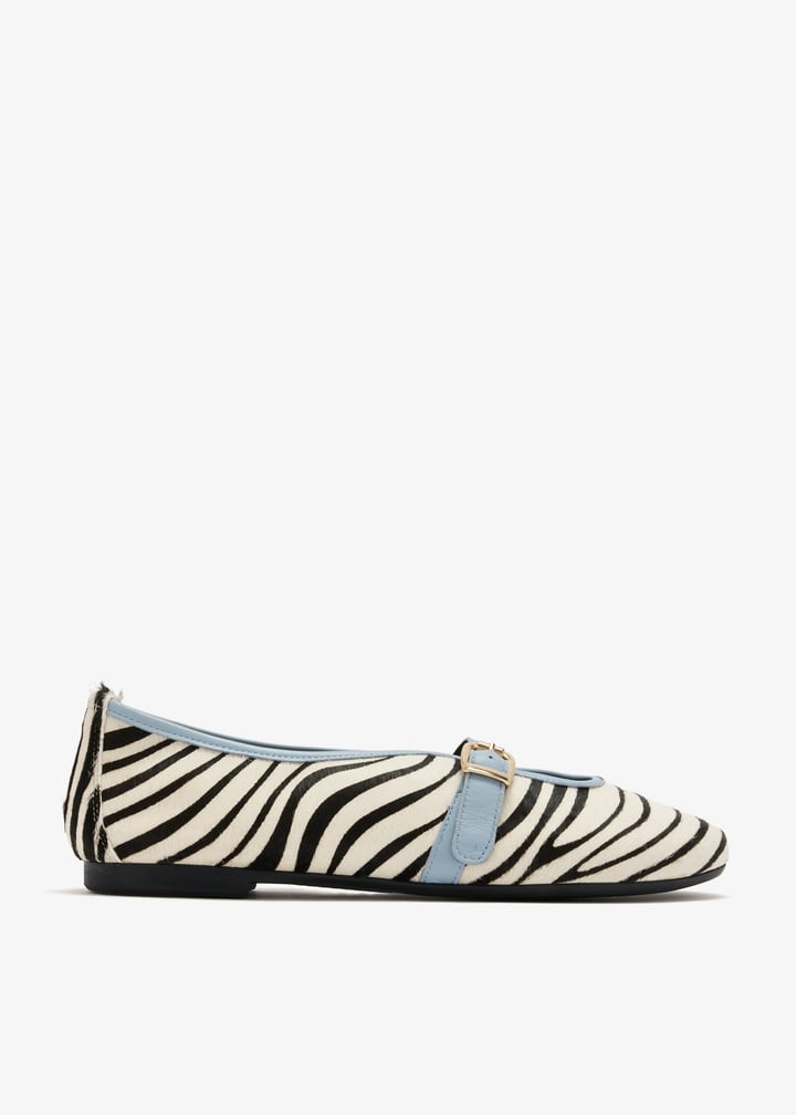 ALMA RAE Iris ballerinas for Women - Animal Printed in USA | Level Shoes