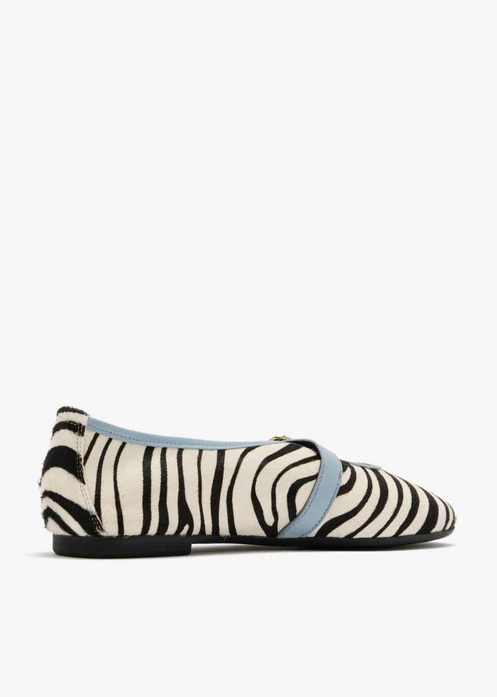 ALMA RAE Iris ballerinas for Women - Animal Printed in USA | Level Shoes