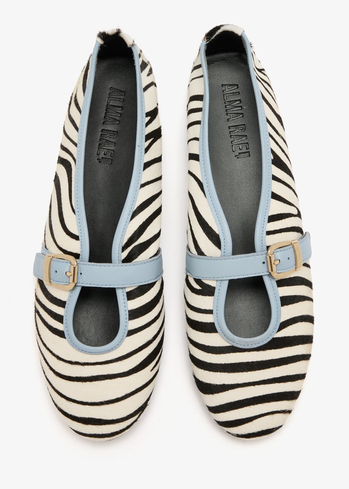 ALMA RAE Iris ballerinas for Women - Animal Printed in USA | Level Shoes