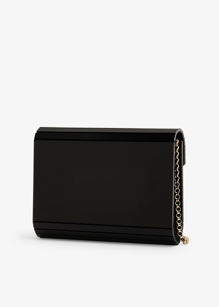 Jimmy Choo Candy acrylic clutch for Women - Black in UAE | Level Shoes