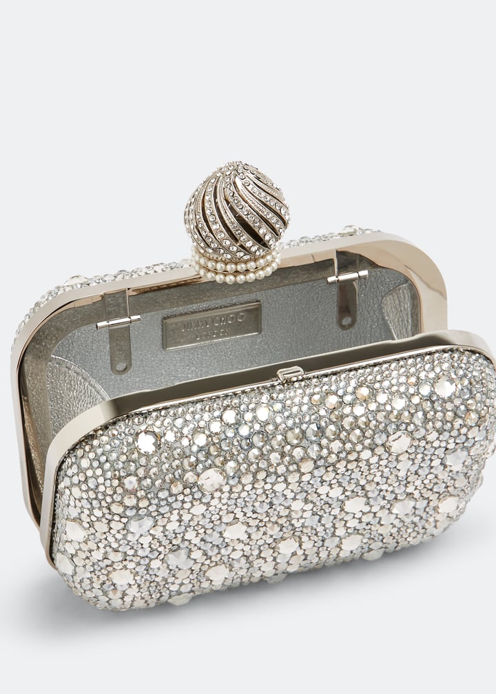 Jimmy Choo Micro Cloud clutch for Women - Silver in UAE