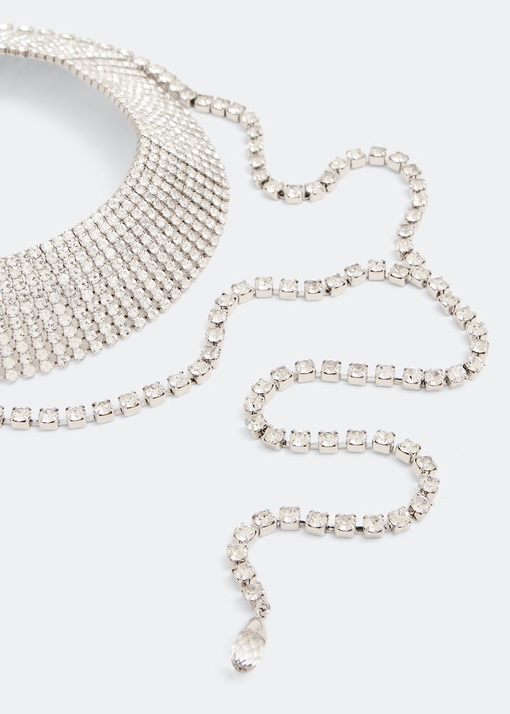 Jimmy Choo Saeda necklace for Women - Silver in UAE | Level