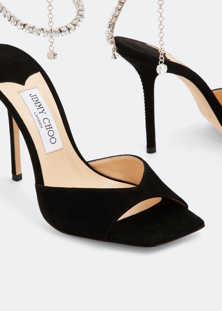 Jimmy Choo Saeda 100 sandals for Women - Black in UAE