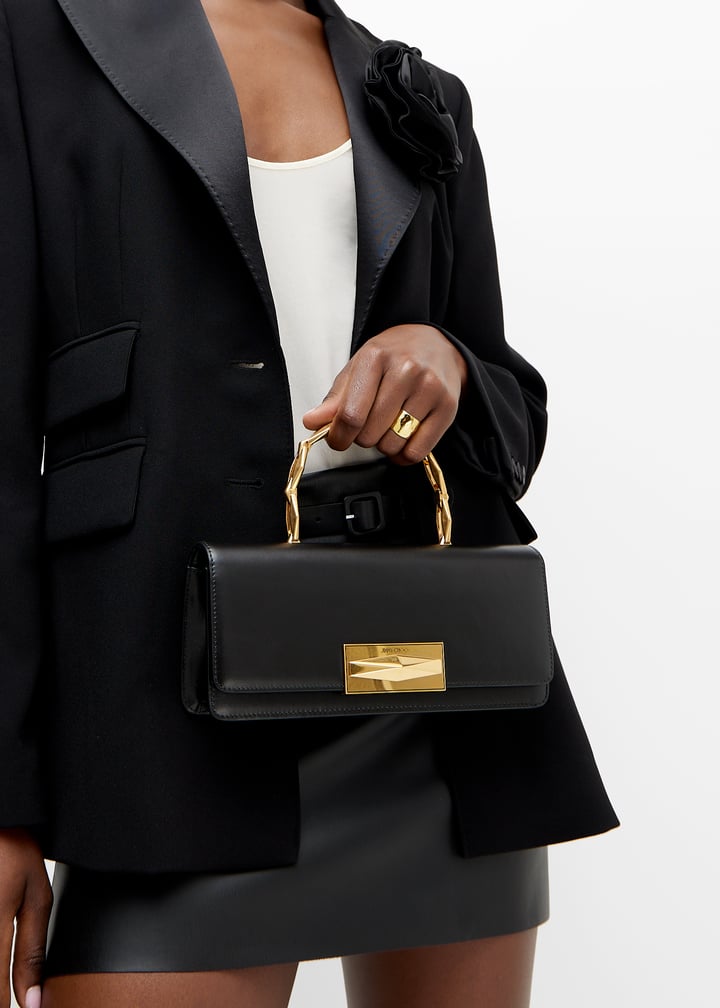 Jimmy Choo Diamond chain top-handle bag for Women - Black in