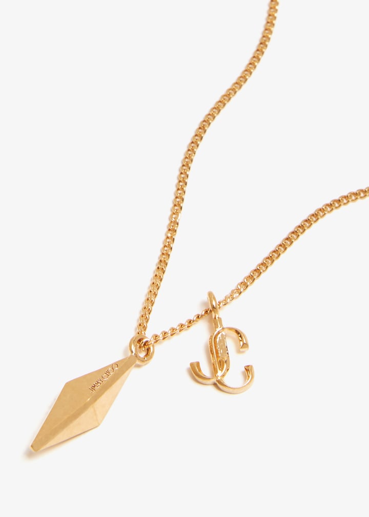 Jimmy Choo JC Diamond chain necklace for Women - Gold in UAE