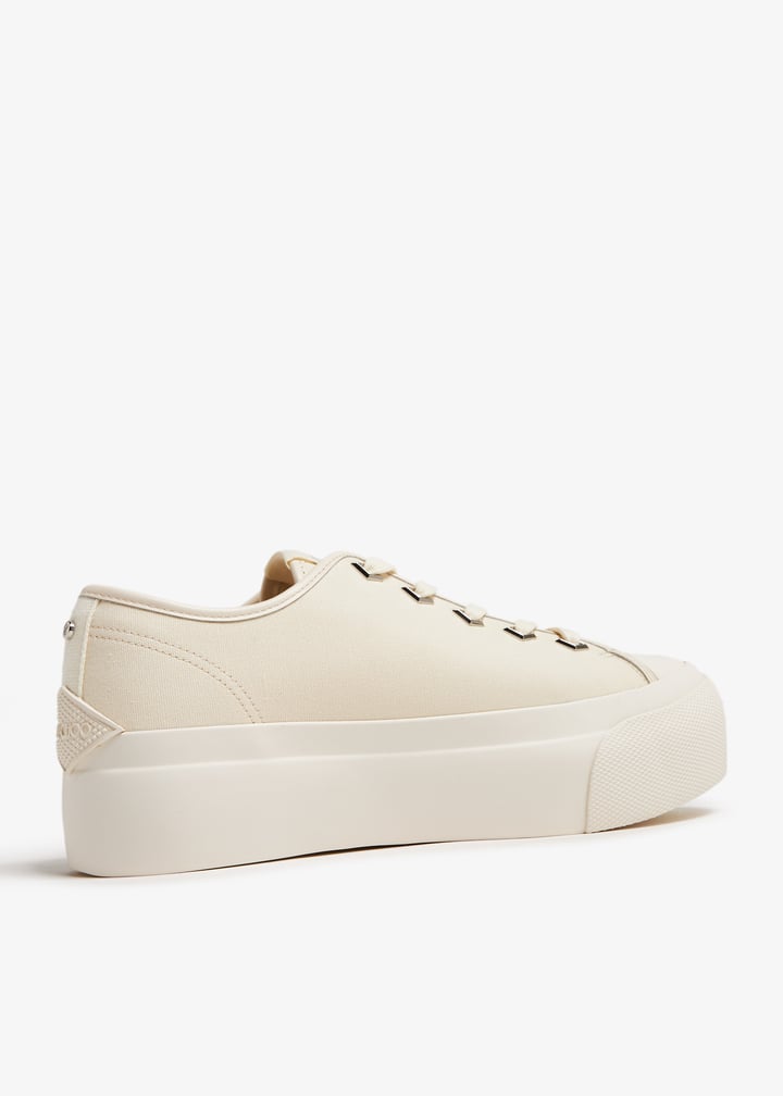 ◆正規品・新品◆Jimmy Choo Ivory Canvas Palma Maxi Sneakers Jimmy Choo Palma Maxi/F Canvas Sneaker Women's 35.5 | eBay