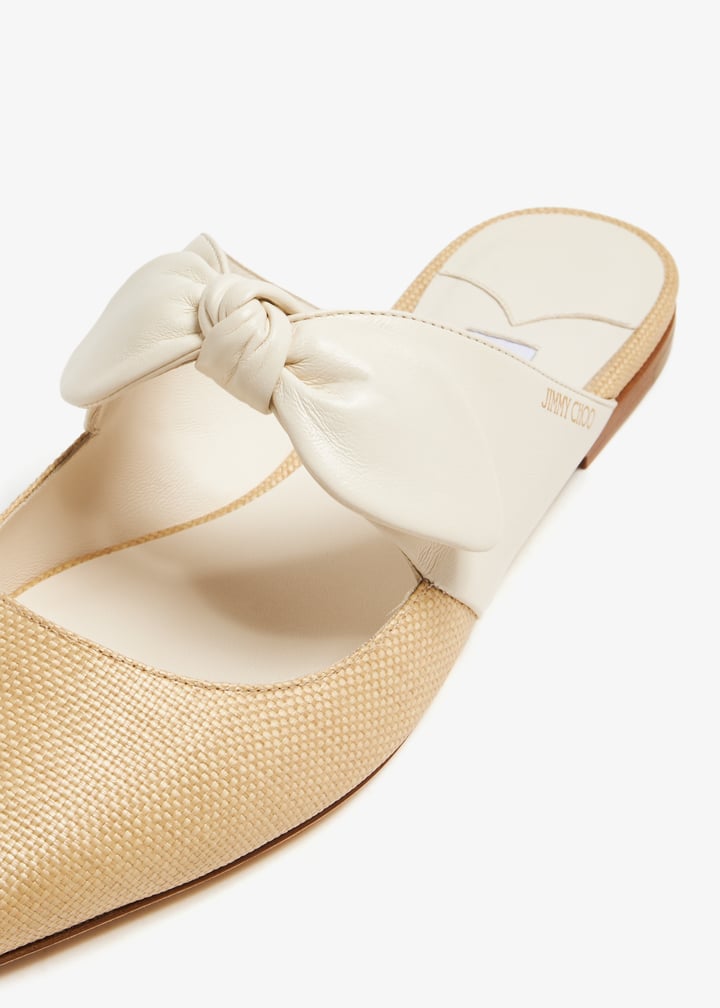 Jimmy Choo Rali flat mules for Women - Beige in Bahrain | Level Shoes