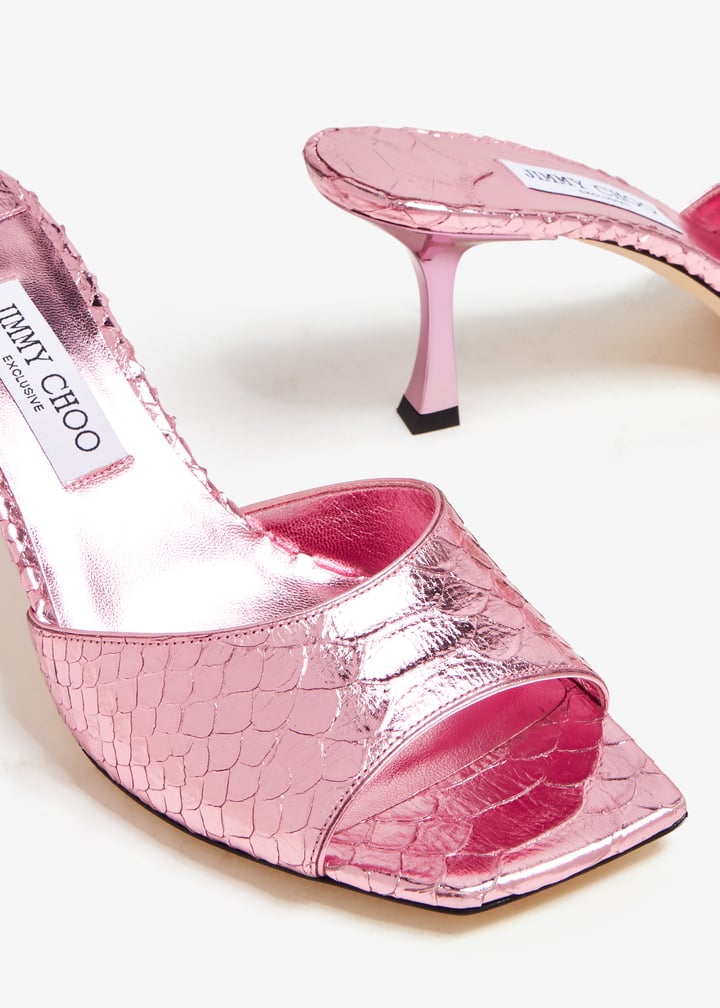 即配送　新品　Square-Toe Mules ピンク 即配送新品Square-Toe Mules ピンク