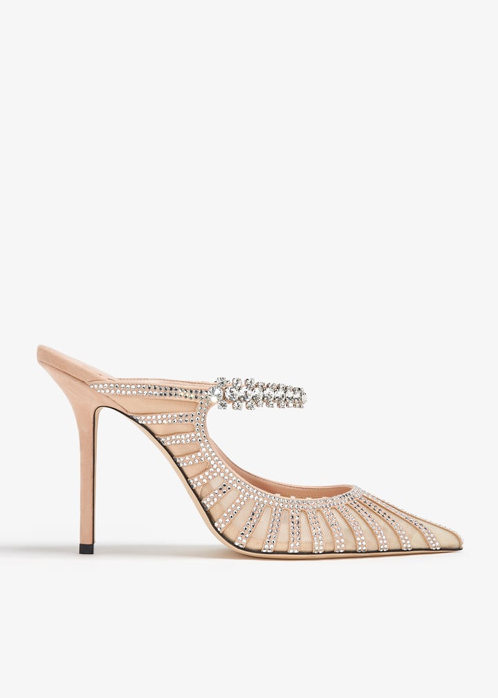 Jimmy Choo Bing 100 mules for Women - Beige in USA | Level Shoes