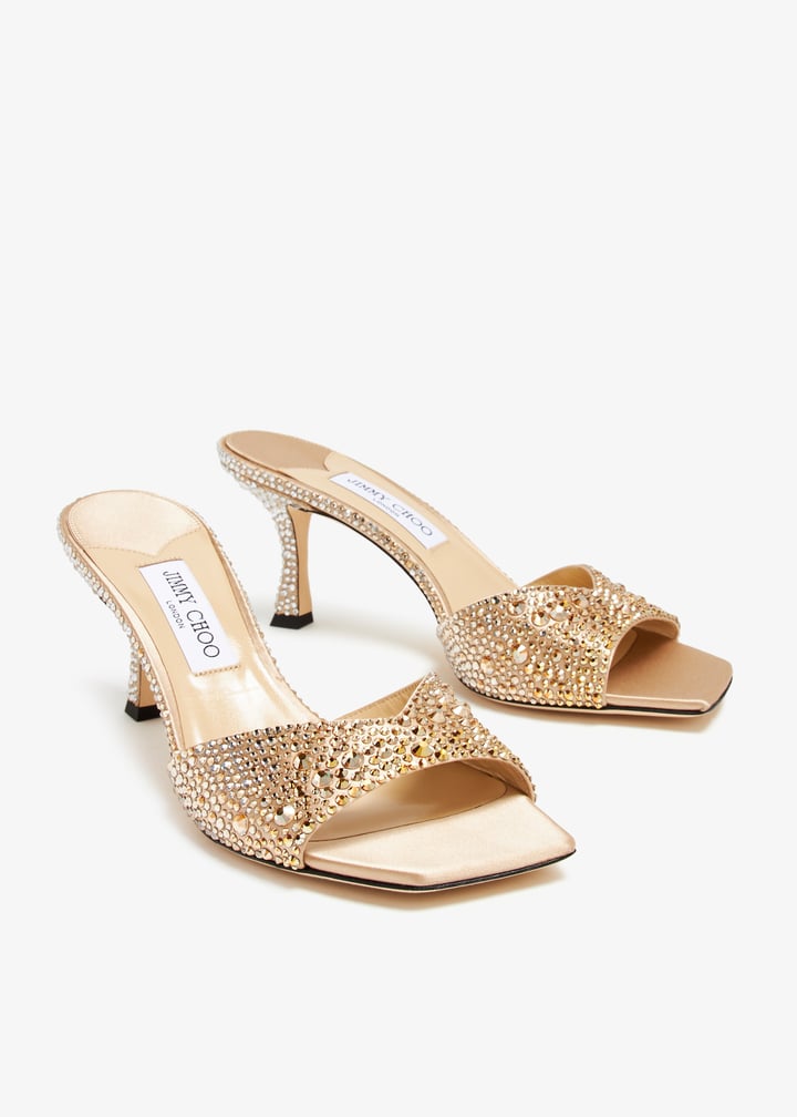 Jimmy Choo Skye 70 mule sandals for Women - Gold in UAE