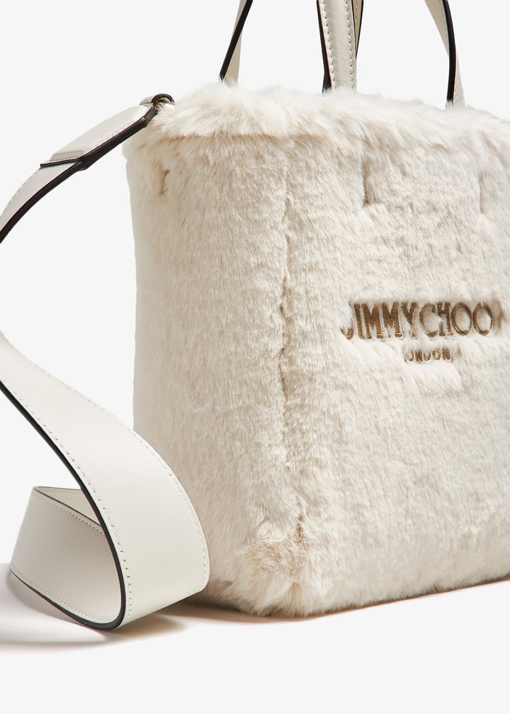 Jimmy Choo Lenny N/S medium tote bag for Women - White in Jimmy Choo Lenny N/S medium tote bag for Women - White in