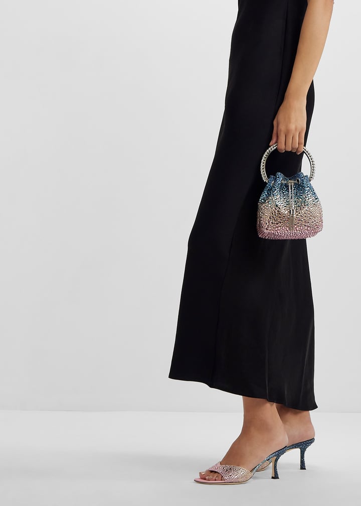 【Jimmy Choo】☆限定版☆スカイ 70 Skye 70 | Sunrise Satin Crystal Sandals | JIMMY CHOO
