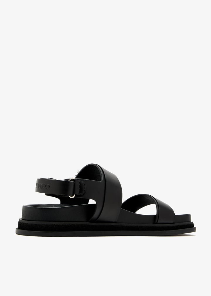 【関税込み】jimmy choo VERITY' SANDALS Verity Sandal 100 | Latte Patent Leather Crystal Sandals
