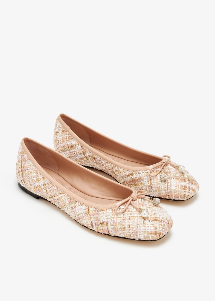 【JIMMYCHOO】 pink elme flats （関税送料込） Jimmy Choo Pink Elme Flats | italist
