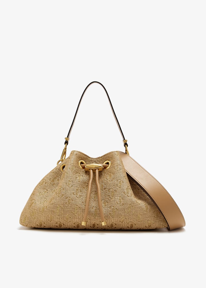 Jimmy Choo Cinch M bag for Women - Beige in UAE | Level Shoes