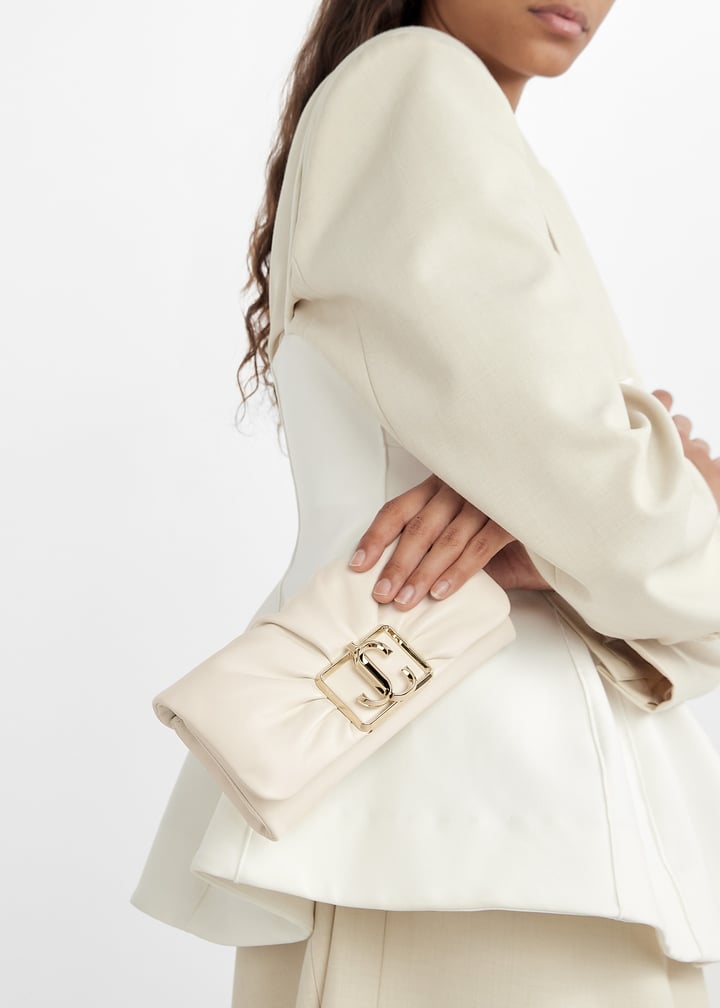 ◆正規品・新品◆Jimmy Choo Edieウォレットアイボリーバッグ Jimmy Choo Edie Wallet Ivory Bag Jimmy Choo