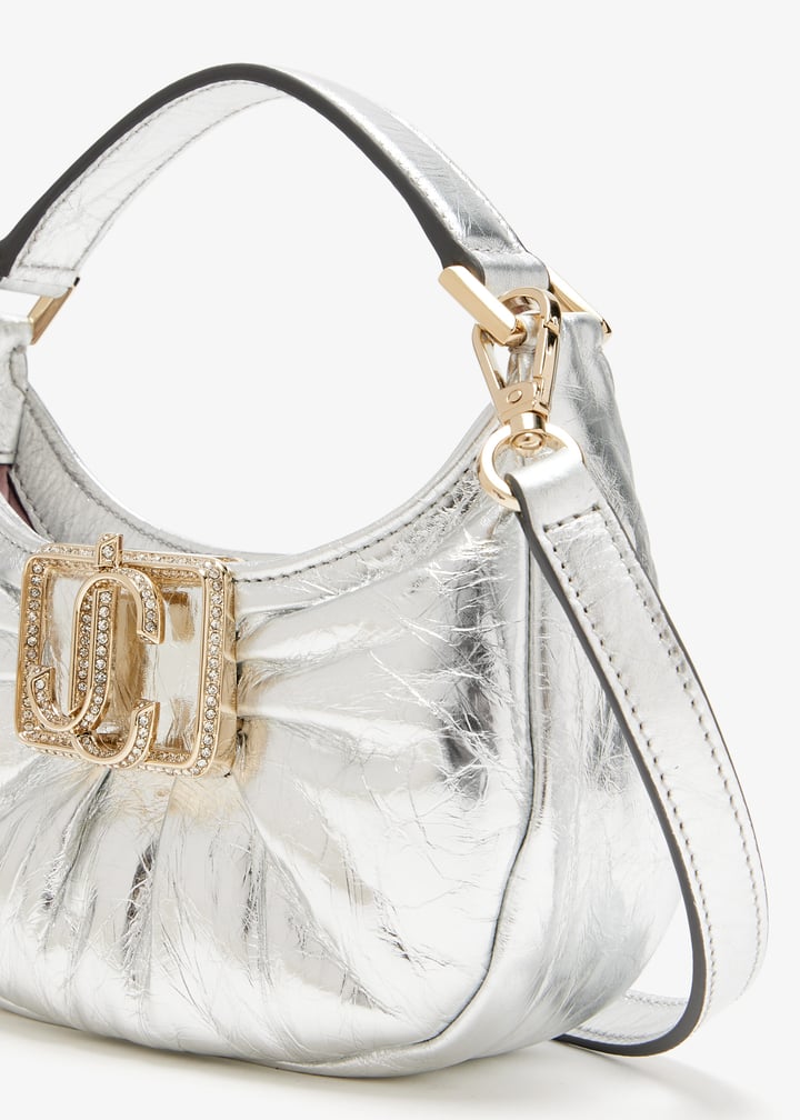Jimmy Choo Edie hobo mini bag for Women - Silver in UAE
