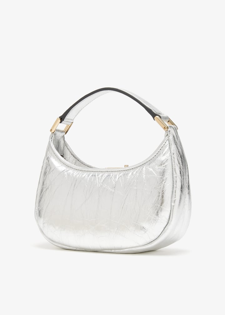 ◆正規品・新品◆Jimmy Choo シルバー Edie ホーボー ミニバッグ EDIEHOBOMINIDAO_0C1642_FRONT_v